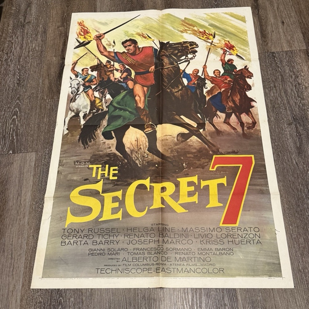 MGM The Secret 7 Movie Poster 1966 Original One Sheet‎ 27x41 Vintage Fair